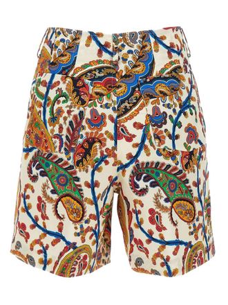 Etro Floral Paisley Print Bermudas - Multicolor