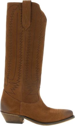 Golden Goose Wish Star Texan Boots - Shoes - Mujer - Marr&oacute;n - 36 EU
