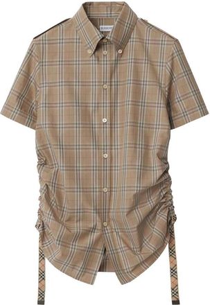 Burberry Checkered Cotton Shirt