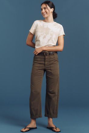 Pistola Denim Tori Cropped Bowed Utility Pants