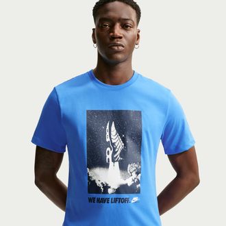 Nike Mens Nike Sportswear T-Shirt in Blue | IM3718-452