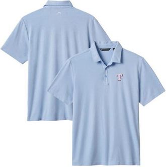 Travis Mathew Mens TravisMathew Heather Blue Texas Rangers Playoff Pitch Polo at Nordstrom, Size Xx-Large