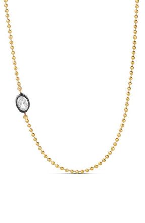 SHYMI Asymmetric Pendant Necklace in Gold - Oval at Nordstrom, Size 16