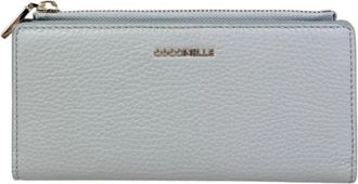 Coccinelle Metallic Soft Wallet - Dames - Portefeuilles - Grijs - ONE Size - Leer - Accessoires