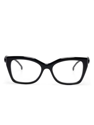 Etro cat eye-frame glasses - women - Acetate - 53 - Black