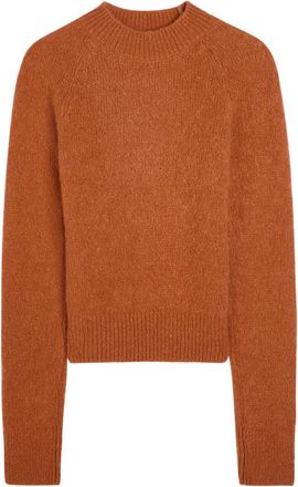 Dries Van Noten Texas Textured Alpaca-blend Jumper - Rust - S (UK8-10 / S)