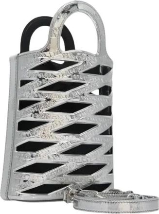 Balenciaga Pre-owned Handbags, female, Gray, Size: ONE SIZE Pre-owned Vintage Enamel Shoulder Bag