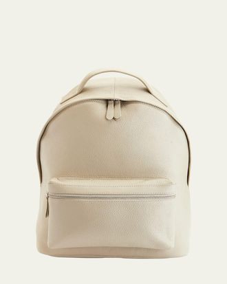 Royce Leather Monogrammed Leather 13 Laptop Backpack
