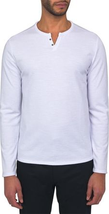W.R.K Lucerine White Waffle Cotton & Modal Henley at Nordstrom, Size Xx-Large