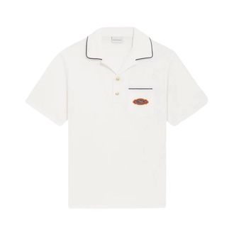 Dr&ocirc;le de Monsieur Polo Shirts, male, White, Size: XL Polo Dr&ocirc;le Patch
