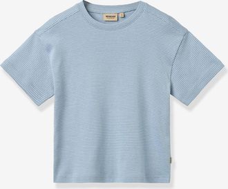 Wheat T-Shirt kurzarm mit Streifen Jungen Wheat hellblau