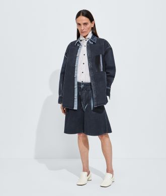 Bottega Veneta Camicia in denim sovratinto - Blu - Donna - 36