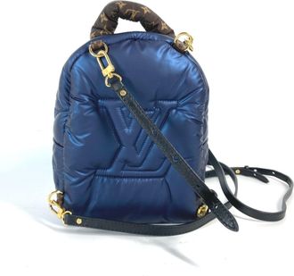 Louis Vuitton Brown Navy Monogram Nylon Backpack (Pre-Owned)