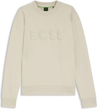 BOSS Tonal-logo sweatshirt in stretch cotton