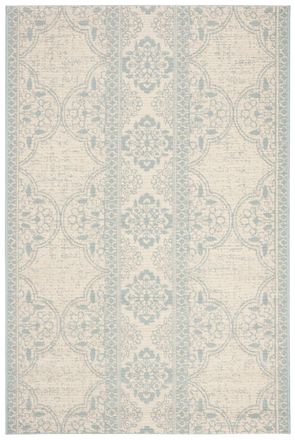 Safavieh Alfombra transicional de polipropileno azul/beige, 122 x 183 cm