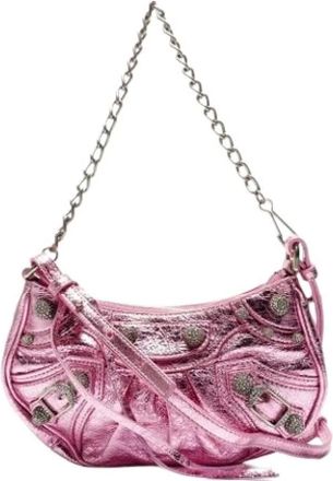 Balenciaga Pre-owned Shoulder Bags, female, Pink, Size: ONE SIZE Pre-owned Metal Shoulder Bag