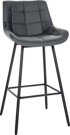 Clp Clp - Taburete De Bar Weston Gris Simil Cuero