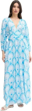 Melissa Odabash Cecilia Maxi Jurk - Dames - Maxi kleedjes - Blauw - M - Kleedjes