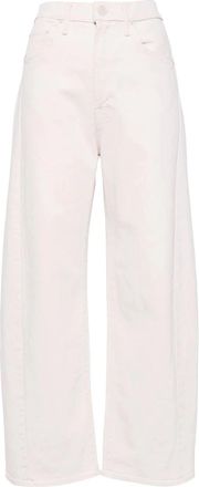 Mother The Half-Pipe Ankle Jeans - Dames - Loose Fit Jeans - Wit - W30 - Katoen - Jeans