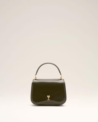 Ami Green Cow Leather Top Handle Paris Paris Bag Green - OS - Unisex