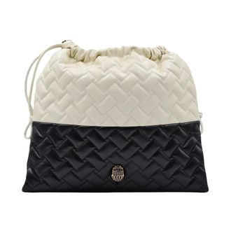 Kurt Geiger Tassen, Dames, Veelkleurig, ONE Size, Leer, Kensington Parquet Schoudertas