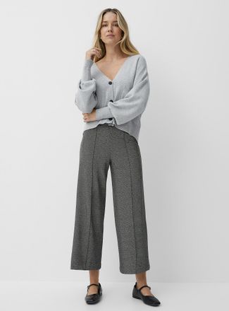 Part Two Womens Patterned cropped pant Fit: Cropped wide leg, high rise
