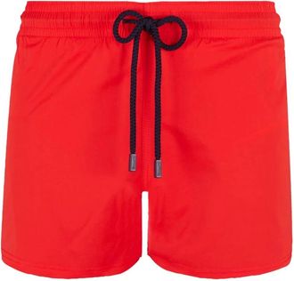 Vilebrequin Korte en nauwsluitende Effen Stretch Zwemkleding voor Heren - Heren - Strandmode - Rood - XS - Badmode