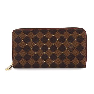 Louis Vuitton Damier Canvas Ebene Damier Canvas Long Wallet (Bi-Fold) (Pre-Owned)