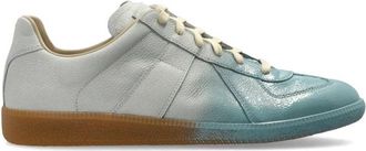 Maison Margiela Leren sportschoenen - Dames - Sneakers - Blauw - 40 EU - Leer - Schoenen