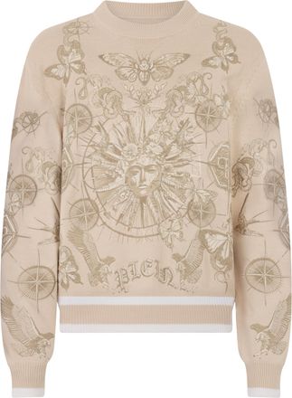 Philipp Plein Round Neck Pullover Tattoo