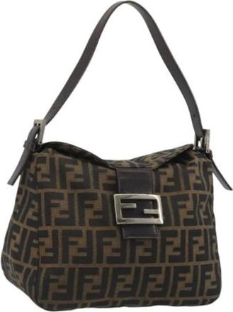 Fendi Pre-owned Zucca Shoulder Bag - - Pre-owned - Donna - Marrone - ONE SIZE