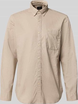 Camel Active Regular Fit Freizeithemd mit Button-Down-Kragen in Beige, Gr&ouml;&szlig;e 3XL