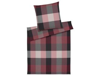 Schubiger M&ouml;bel Bettw&auml;sche Derby, Wein-Rot