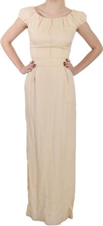 Dolce & Gabbana Maxi Dagelijkse Jurk - Dames - Avondkleed - Beige - S - Kleedjes