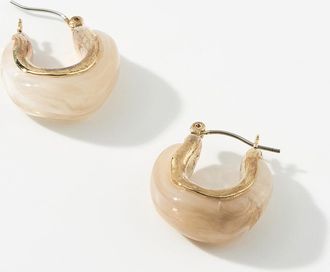 Simons Womens Sheer hue Hoop Earrings