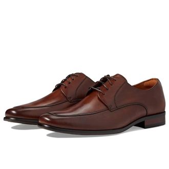 Florsheim Postino Oxford Cognac Leather Moc Toe Dress Shoes ZAP747