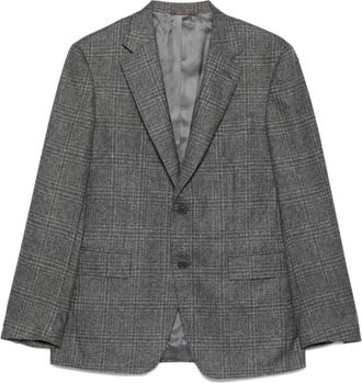 Canali Wollen Blazer - Heren - Blazers - Grijs - 2XL - Wol - Jassen