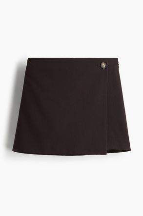 H&M Skort im Wickelschnitt - Dunkelbraun