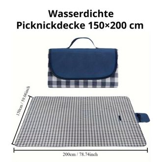 OEM Manta De Picnic Impermeable De 150 X 200 Cm - Manta De Playa/alfombra Para Exteriores, Resistente A La Arena Y Plegable - F&aacute;cil De Transportar, Adecua