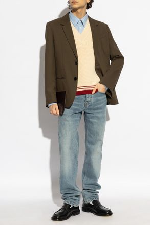 Ami Shirt With Logo, Mens, Light Blue