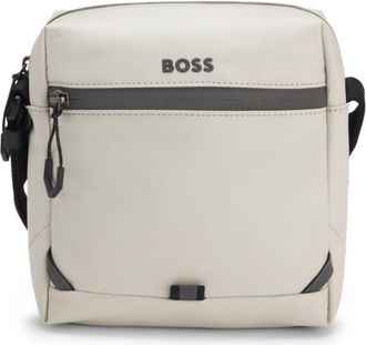 BOSS Reflective-detail reporter bag in faux leather