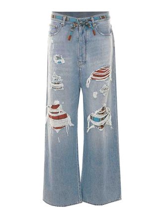 Amiri surfrider flannel repair jeans