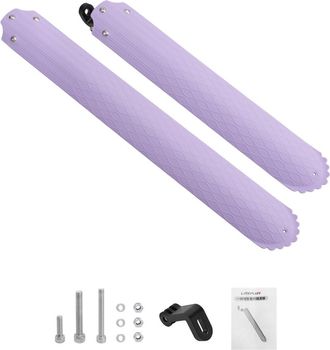OEM Guardabarros Universal Para Bicicleta, De Pl&aacute;stico Desmontable, Color Morado
