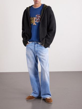 Amiri Varsity Patch Logo-Print Cotton-Jersey T-Shirt