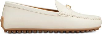 Tod's leather loafers - women - Calf Leather/Calf Leather/Rubber - 35.5 - Neutrals