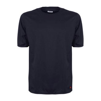 Kiton Heren, Tops, Blauw, Maat: M Katoen