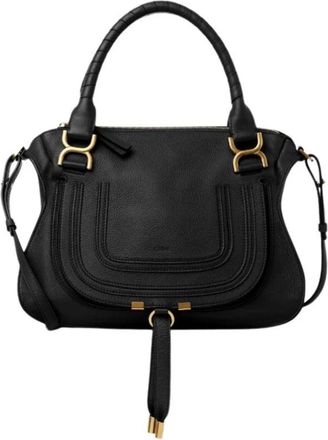 Chlo&eacute; Marcie Tas - Dames - Schoudertassen - Zwart - ONE Size - Leer - Tassen