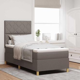 vidaXL Vidaxl Letto A Molle Con Testiera Talpa 100 X 200 Cm Tessuto