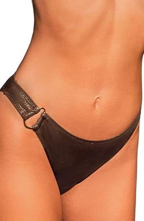 Cupshe Metallic Bikini Bottoms in Brown at Nordstrom Rack, Size Medium