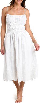 La Blanca Crinkle Collective Cover-Up Sundress in White at Nordstrom, Size X-Small